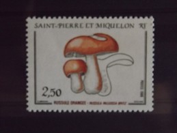 Saint Pierre Et Miquelon N°486 Neuf** Champignon - Nuevos