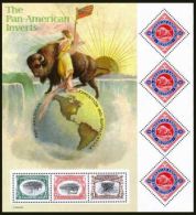 USA 2001 Pan-America Inverts  Pane $3.27 MNH SC 3505 YV 3193-3196 MI B57-3445-48 SG 3974 - Ganze Bögen