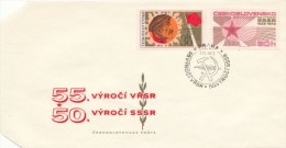 Czechoslovakia / First Day Cover (1972/20) Praha: Anniversary Of Great October Socialist Revolution... (1917) - WO1