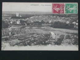 Ref2566 AX109 CPA Animée De Appoigny - Vue Générale - Jardins - Appoigny