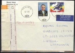 FINLAND Brief Postal History Envelope Air Mail FI 005 European Security Conference Personalities Koivisto - Briefe U. Dokumente