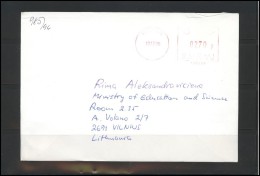 FINLAND Brief Postal History Envelope FI 023 Meter Mark Franking Machine - Cartas & Documentos