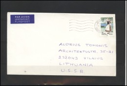 FINLAND Brief Postal History Envelope Air Mail FI 029 National Costume - Covers & Documents