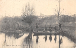 ESSONNE  91  VERT LE PETIT  MARAIS BARASSE  BARQUE  PECHEURS - Vert-le-Petit