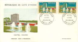 COTE D'IVOIRE 1966    Hôtel Ivoire    - FDC Non Adressé - Ivory Coast (1960-...)