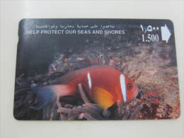 GPT Magnetic Phonecard,12OMNA Dhofar Clownfish,used - Oman