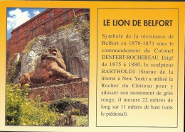 Carte Postale 90 BELFORT Le Lion 1 - Belfort – Le Lion