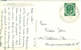 BRD Oberstdorf SST 1952 Bayerns Südlichster Klimakurort Mi. 128 Posthorn - Postkarte In Die DDR - Briefe U. Dokumente