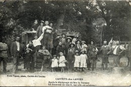 D40 - CASTETS Des LANDES - Après Le Dépiquage On Fete La Boisson - La Jeunesse En Sourit Car Elle Est A Foison - Castets