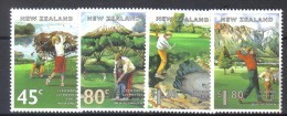 W242 - NUOVA ZELANDA , Serie Yvert N. 1348/1351  **  MNH Golf - Ungebraucht