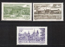 HUNGARY 1994 ARCHITECTURE Buildings Of BUDAPEST - Fine Set MNH - Unused Stamps