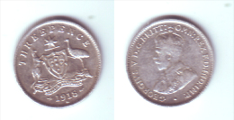 Australia 3 Pence 1918 M - Threepence