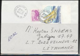 FRANCE Lettre Brief Postal History Envelope FR 014 Sailing Ship Maps Geography - Covers & Documents