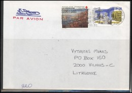 FRANCE Lettre Brief Postal History Envelope Air Mail FR 027 Ships Boats Mail System - Brieven En Documenten