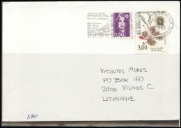 FRANCE Lettre Brief Postal History Envelope FR 032 Flora Plants Flowers Special Cancellation - Lettres & Documents