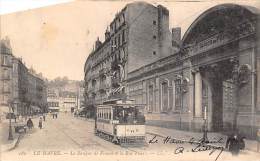 Le Havre   76     Tramway Dans Les Rues Et/ou Places.. Thiers Et Banque De France (la Carte N 'est Pas Coupée) - Zonder Classificatie