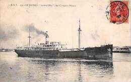 Le Havre   76    Autour Du Thème Bateau  Amiral Olry Des Chargeurs Réunis  (un Peu Décollée) - Harbour