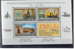 IRLANDE BF 18 ** - EXPO PHILATELIQUE TIMBRE Sur TIMBRE - VOITURE - VELO - Cote 35 € - Blocs-feuillets