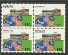 PORTUGAL PORTOGALLO 1993 TRAIN TRENO QUARTINA BLOCK MNH - Nuovi