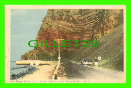 GASPÉ, QUÉBEC - GROS MORNE - GASPÉ HIGHWAY AT THE GREAT KNOLL - ANIMATED OLD CARS -  TRAVEL 1953 - - Gaspé