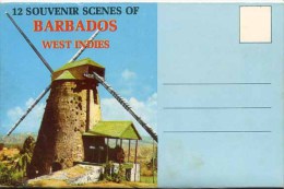 BARBADOS - 12 VIEW LETTER CARD - Barbados