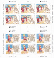 ROMANIA, 2014, Europa-CEPT, MUSIC INSTRUMENTS, 2 Sheets, 6 Stamps/sheet, MNH (**) - 2014