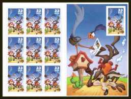 VERINIGTE STAATEN ETATS USA 2000 ROAD RUNNER WILE E COYOTE PANE MNH SC 3391SP YT BF3056 MI  BF-3287A SG SH3761 - Ganze Bögen