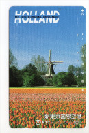 PAYS BAS MOULIN TULIPE Télécarte Japon - Sonstige & Ohne Zuordnung