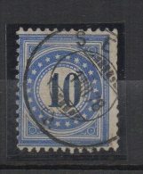 N295- SWITZERLAND / SUIZA.-. 1882. MI#: 10 . USED. PORTOMARKEN, SHORT PERFORATION AT RIGHT. CV €45.00 - Oficial