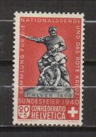 N303- SWITZERLAND / SUIZA.-. 1940 . MI #: 366b . MH  . CV € : 8.00 - Neufs
