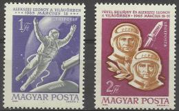 HUNGARY - 1965 Space. Scott C251-252. MNH ** - Unused Stamps
