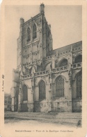 ( CPA 62 )   SAINT-OMER  /  Tour De La Basilique Notre-Dame - (défaut Coin Haut Gauche) -  ( H C ) - Saint Omer