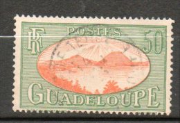 GUADELOUPE 50c Vert Rouge Orange 1928-38 N°110 - Usati