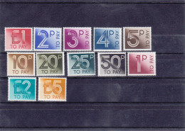 GRAN BRETAÑA  YVERT   TAXA  86/97   MNH  ** - Tasse