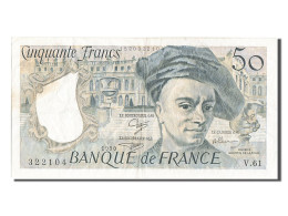 Billet, France, 50 Francs, 50 F 1976-1992 ''Quentin De La Tour'', 1990, TB+ - 50 F 1976-1992 ''Quentin De La Tour''