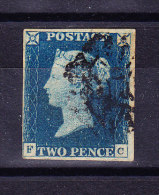 SG #2 - Two Pence Blue Gestempelt - Usati