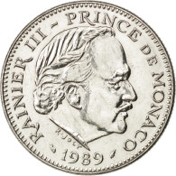 Monnaie, Monaco, Rainier III, 5 Francs, 1989, SPL, Copper-nickel, KM:150 - 1960-2001 New Francs