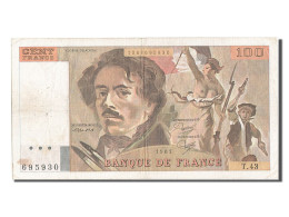 Billet, France, 100 Francs, 100 F 1978-1995 ''Delacroix'', 1981, TB - 100 F 1978-1995 ''Delacroix''