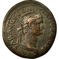 Monnaie, Domitia, As, Roma, TB+, Cuivre, Cohen:454 - La Dinastia Flavia (69 / 96)