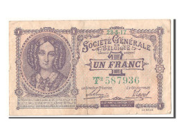 Billet, Belgique, 1 Franc, 1917, 1917-05-23, TTB+ - 1-2 Franchi