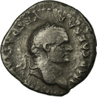 Monnaie, Vespasien, Denier, Roma, TTB, Argent, Cohen:122 - Les Flaviens (69 à 96)
