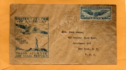 USA 1939 Air Mail Cover - 1c. 1918-1940 Covers