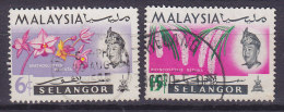 Malaya State Selangor 1965 Mi. 101, 103 Orchidee Orchid - Selangor