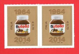 Italia  - NUTELLA 2 X €. 0.70  - Doppi Valori - Nuovi ** Integri - 2011-20: Ungebraucht