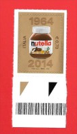 Italia  - NUTELLA  €. 0.70  -Singolo Con Bandella - Nuovo ** Integro - 2011-20: Ungebraucht