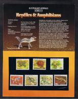 RB 986 - Australia 1981 Presentation Pack - Reptiles & Amphibians - SeriesII - Nuovi