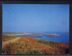 RB 986 - 1970's Postcard - Essex Hill & Ile De Raz - Alderney Channel Islands - Guernsey Stamp - Alderney