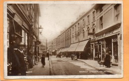 Falmouth Market Street Old Real Photo Postcard - Falmouth