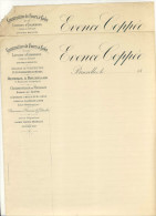 Ressaix Binche Evence Coppée Bruxelles Papier à En-tête - 1800 – 1899