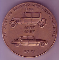 Jeton. Médaille - Citroën 40 Ans 1927-1967. DS  - - Professionals/Firms